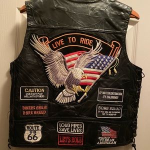 Buffalo Leather Biker Vest